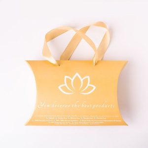 Golden gift pillow